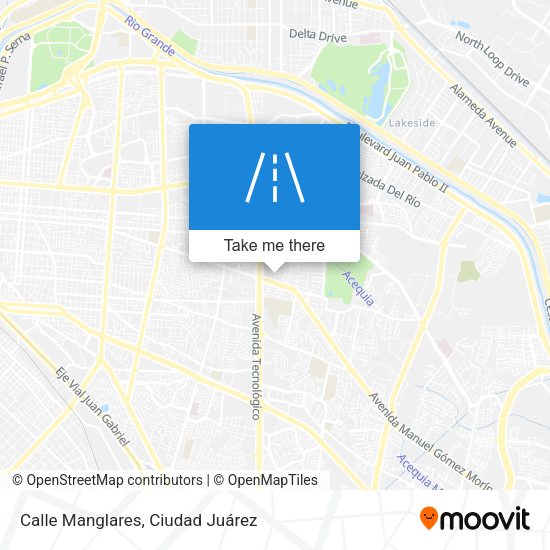 Calle Manglares map