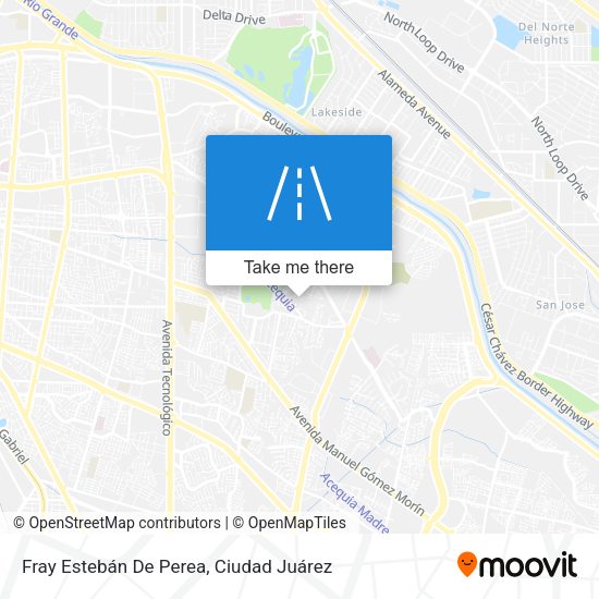 Mapa de Fray Estebán De Perea