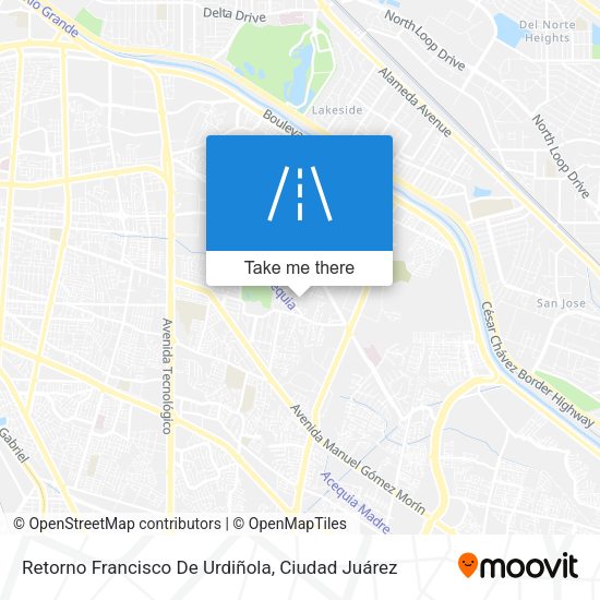 Retorno Francisco De Urdiñola map