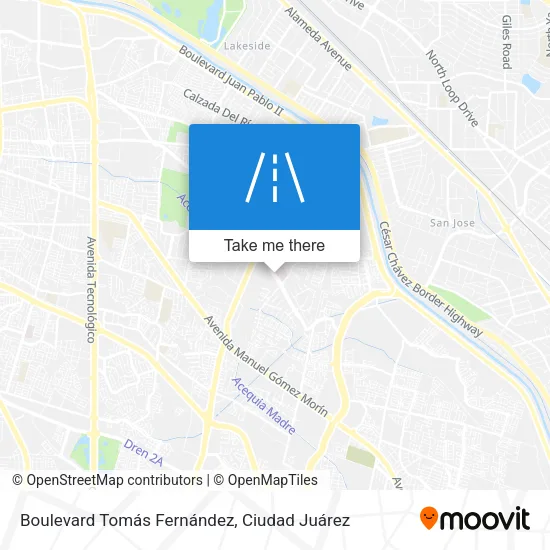 Mapa de Boulevard Tomás Fernández