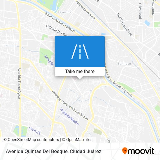 Avenida Quintas Del Bosque map
