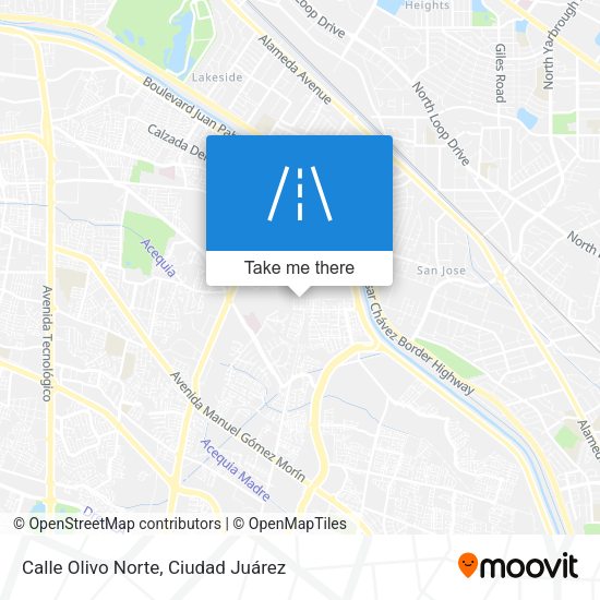Calle Olivo Norte map