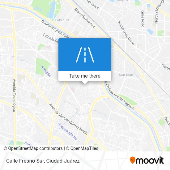 Calle Fresno Sur map