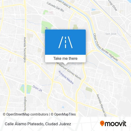 Calle Álamo Plateado map