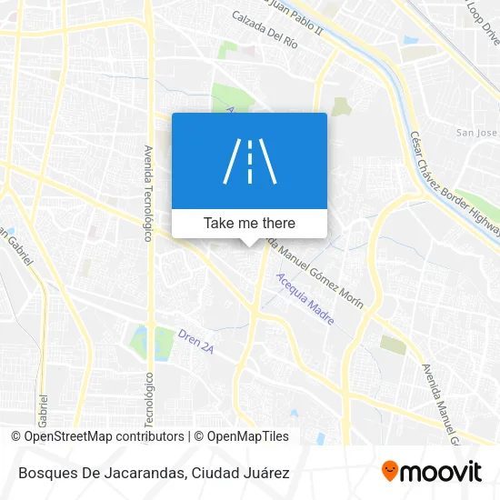 Mapa de Bosques De Jacarandas