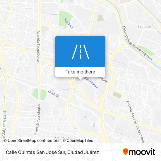 Mapa de Calle Quintas San José Sur