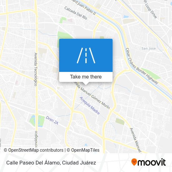 Calle Paseo Del Álamo map