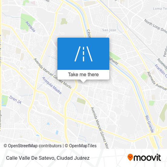 Mapa de Calle Valle De Satevo