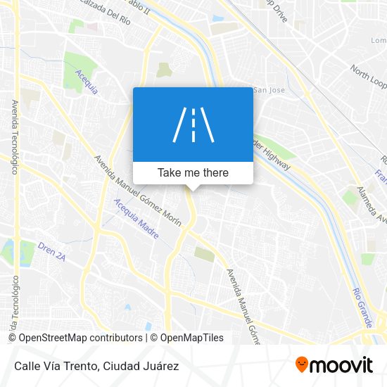 Mapa de Calle Vía Trento