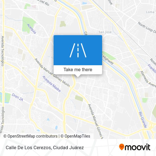 Calle De Los Cerezos map