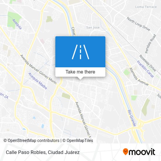 Mapa de Calle Paso Robles
