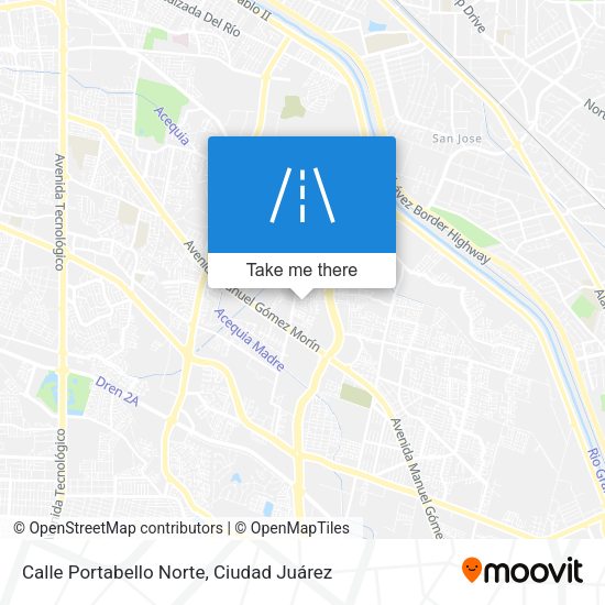 Calle Portabello Norte map