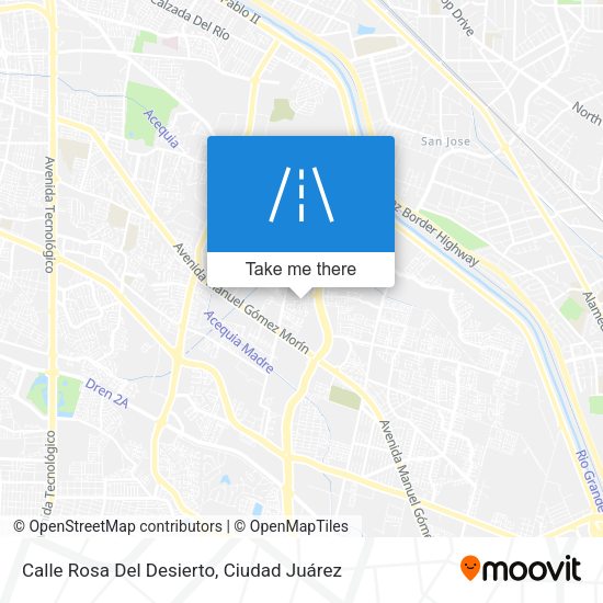 Calle Rosa Del Desierto map