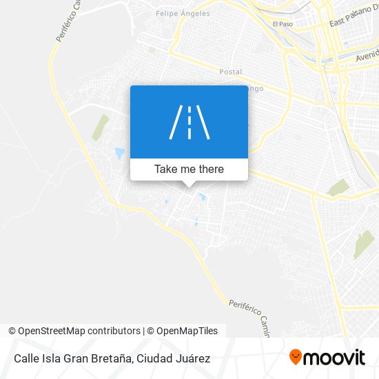 Mapa de Calle Isla Gran Bretaña