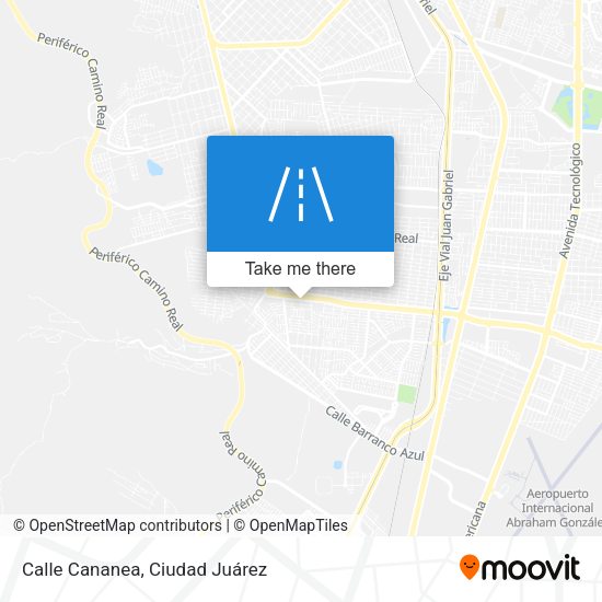 Calle Cananea map