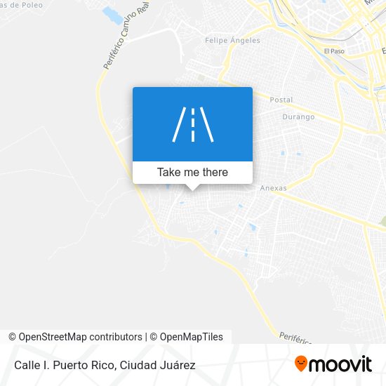Calle I. Puerto Rico map