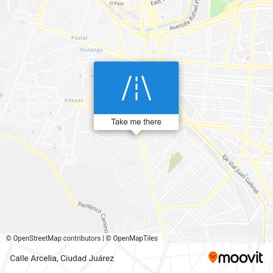Mapa de Calle Arcelia