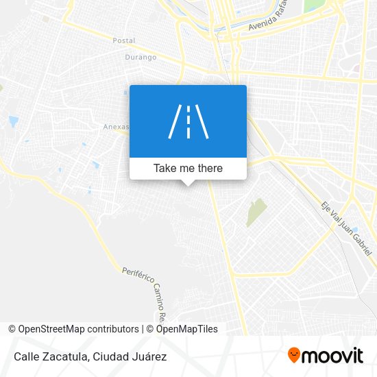 Calle Zacatula map