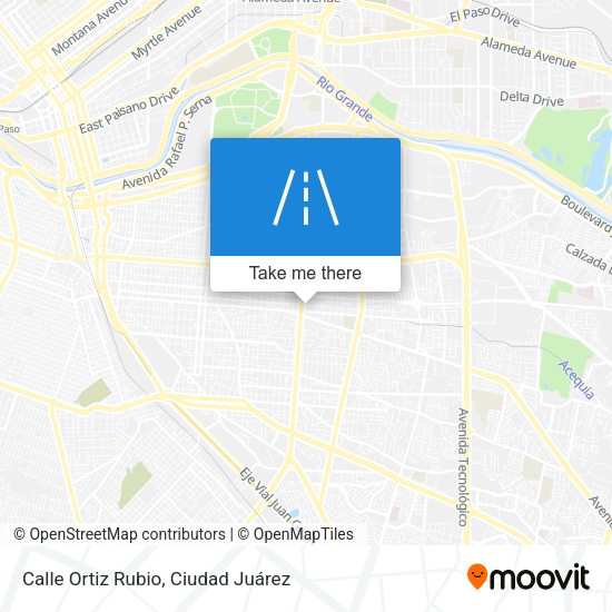 Mapa de Calle Ortiz Rubio