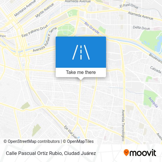 Mapa de Calle Pascual Ortíz Rubio