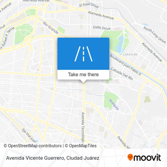 Mapa de Avenida Vicente Guerrero