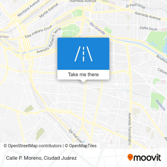 Calle P. Moreno map