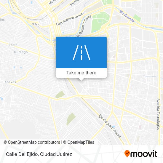 Mapa de Calle Del Ejido