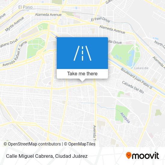 Mapa de Calle Miguel Cabrera
