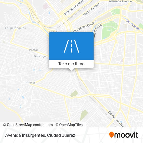 Avenida Insurgentes map