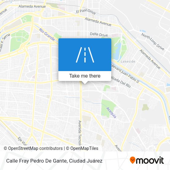 Mapa de Calle Fray Pedro De Gante