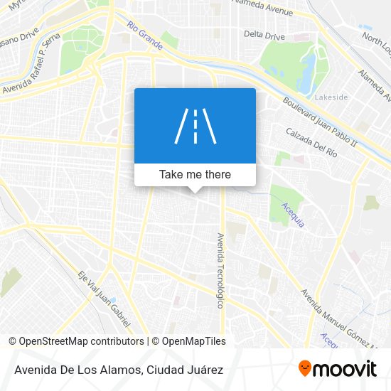 Avenida De Los Alamos map
