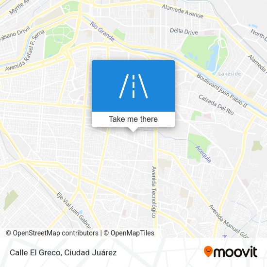 Calle El Greco map