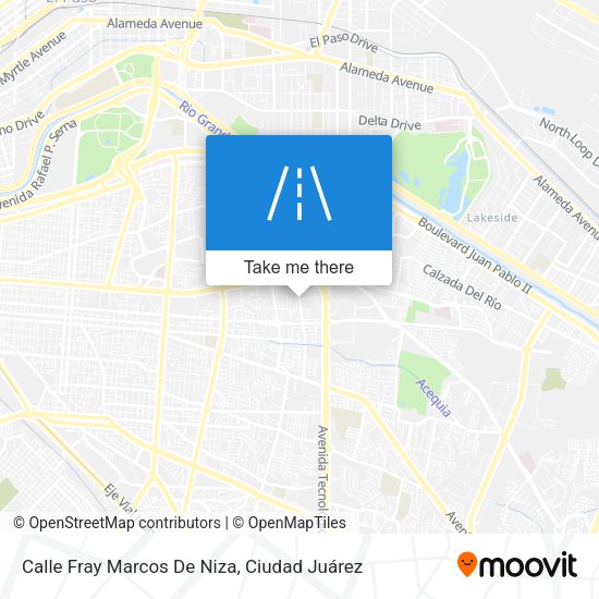 Calle Fray Marcos De Niza map
