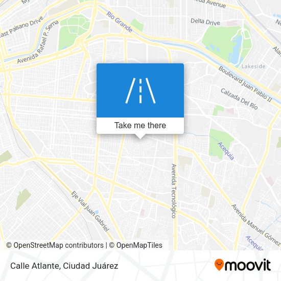 Calle Atlante map