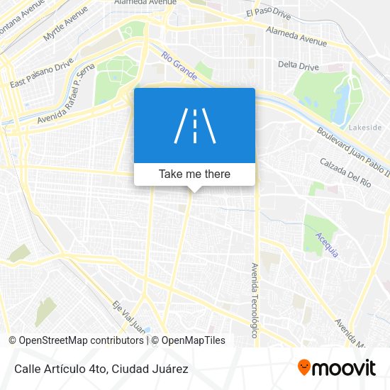 Mapa de Calle Artículo 4to