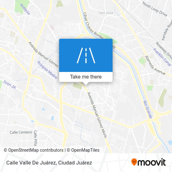 Calle Valle De Juárez map