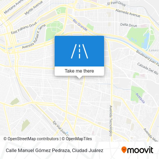 Mapa de Calle Manuel Gómez Pedraza