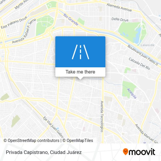 Mapa de Privada Capistrano