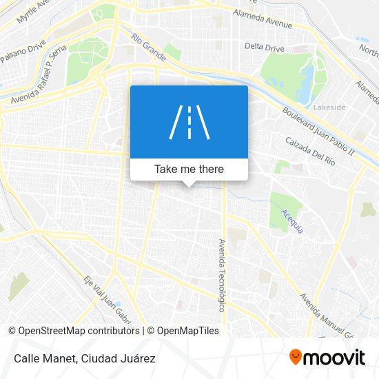 Calle Manet map