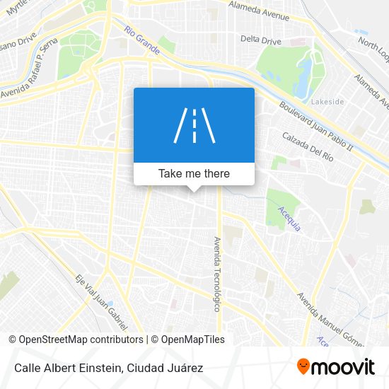 Calle Albert Einstein map