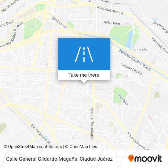 Mapa de Calle General Gildardo Magaña