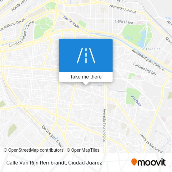 Calle Van Rijn Rembrandt map