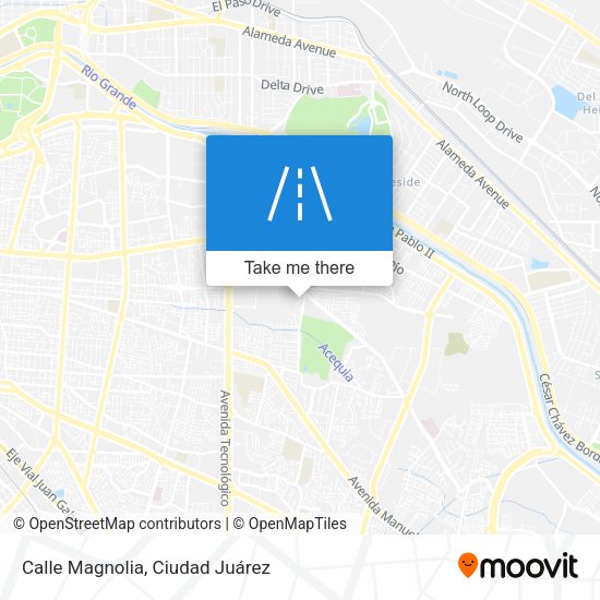 Calle Magnolia map