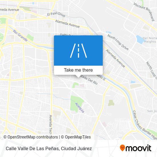 Mapa de Calle Valle De Las Peñas