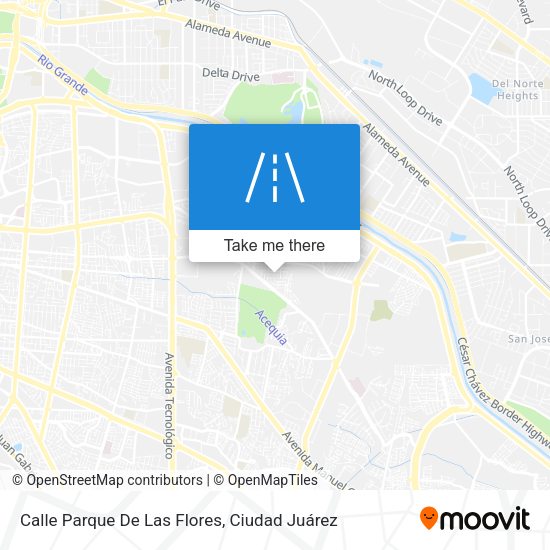 Calle Parque De Las Flores map