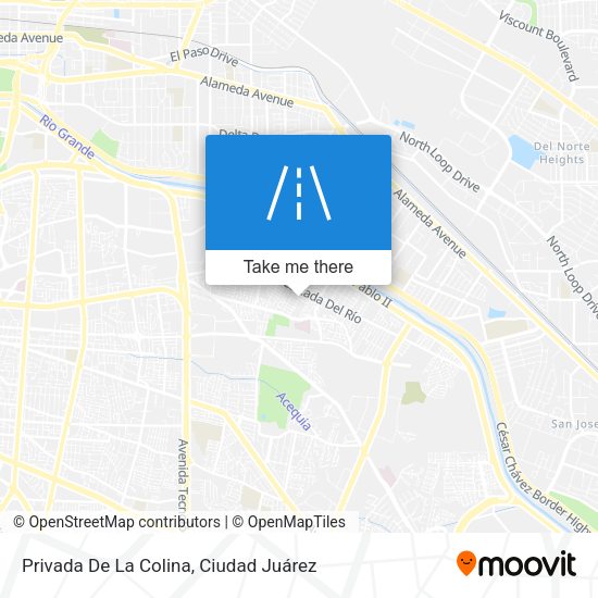 Privada De La Colina map