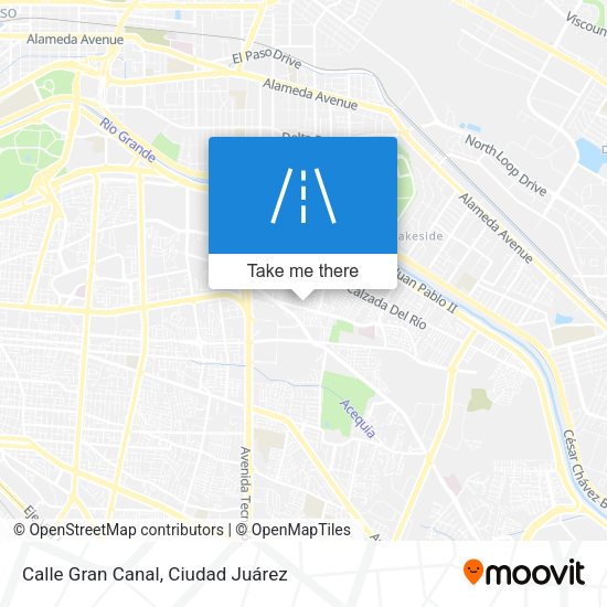 Calle Gran Canal map