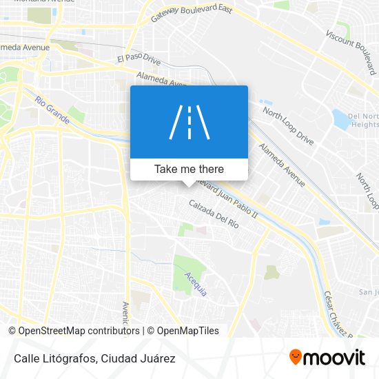 Mapa de Calle Litógrafos