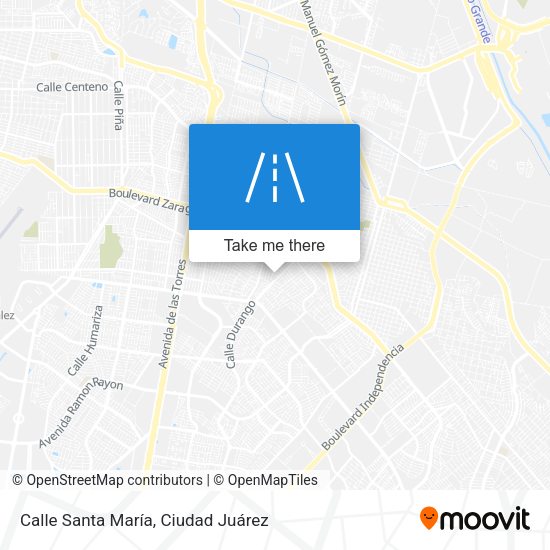 Calle Santa María map
