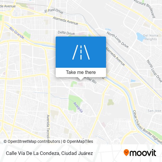 Mapa de Calle Vía De La Condeza